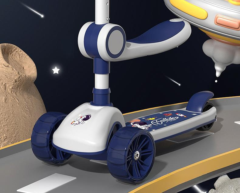 滑板车儿童13612岁以上小孩踏板折叠款男孩可坐可骑滑滑溜溜车包详情3