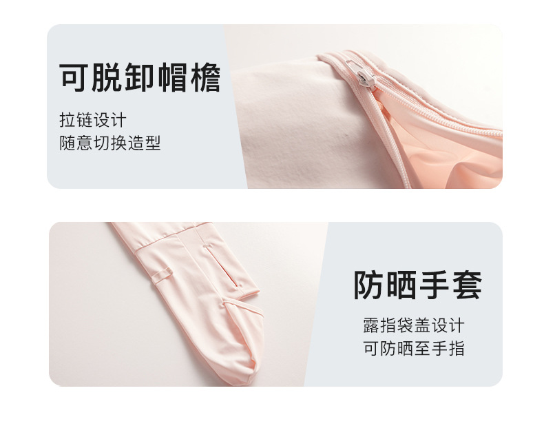 指尖防晒衣女upf50+紫外线凉感情侣透气遮阳中长款夏季户外防晒服详情16