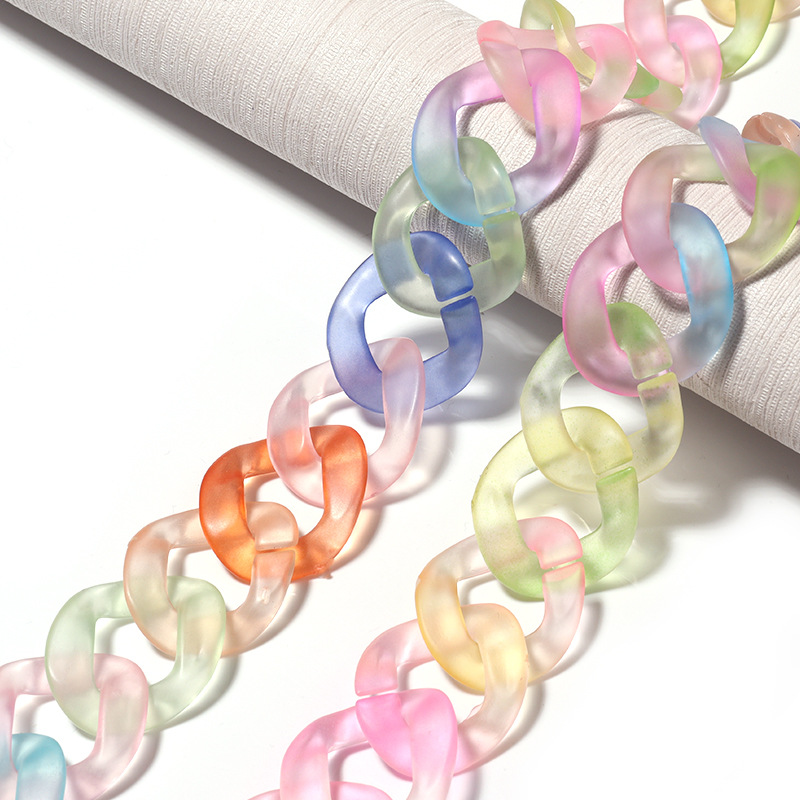 Wholesale of popular transparent colored gold sand leaf pendants in Europe and America, diy maple leaf bags, pendants and small accessories pic 7