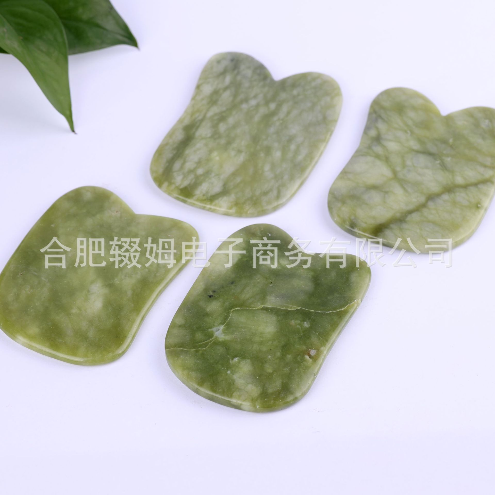 天然岫玉玉石板面部美容按摩器全身通用牛角刮板岫玉刮痧板经络详情17