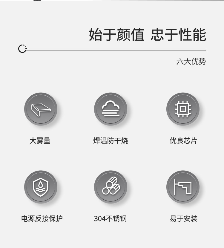 Ultrasonic atomization plates with four, six or ten heads for water pools, fish ponds, artificial hills and landscapes, atomization heads for creating fog and spraying pic 3