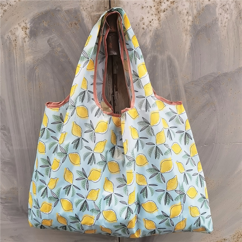 超大号卡通日本折叠环保购物袋防水尼龙买菜包收纳包米奇头手提袋详情29