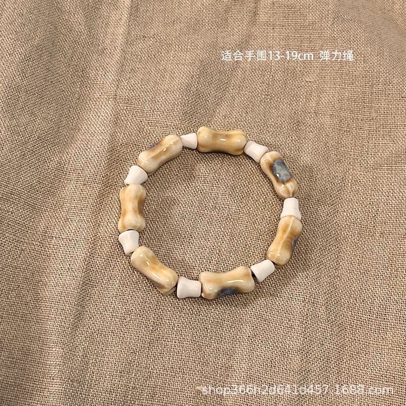 手作款 新中式民族风陶瓷手链女国风手饰串珠手串2023年夏季新款详情7