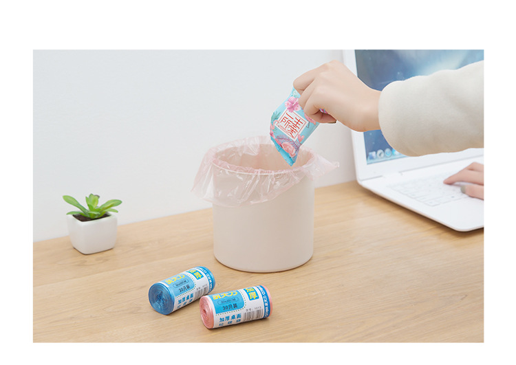 加厚小号垃圾袋彩色家用清洁桌面车载迷你一次性垃圾桶塑料袋30只详情30