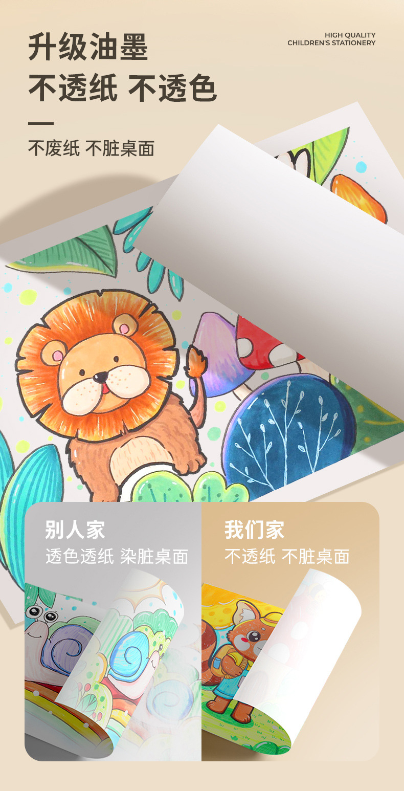 恩米丙烯马克笔儿童学生专用马克笔不透色可叠色水性画画批发套装详情10