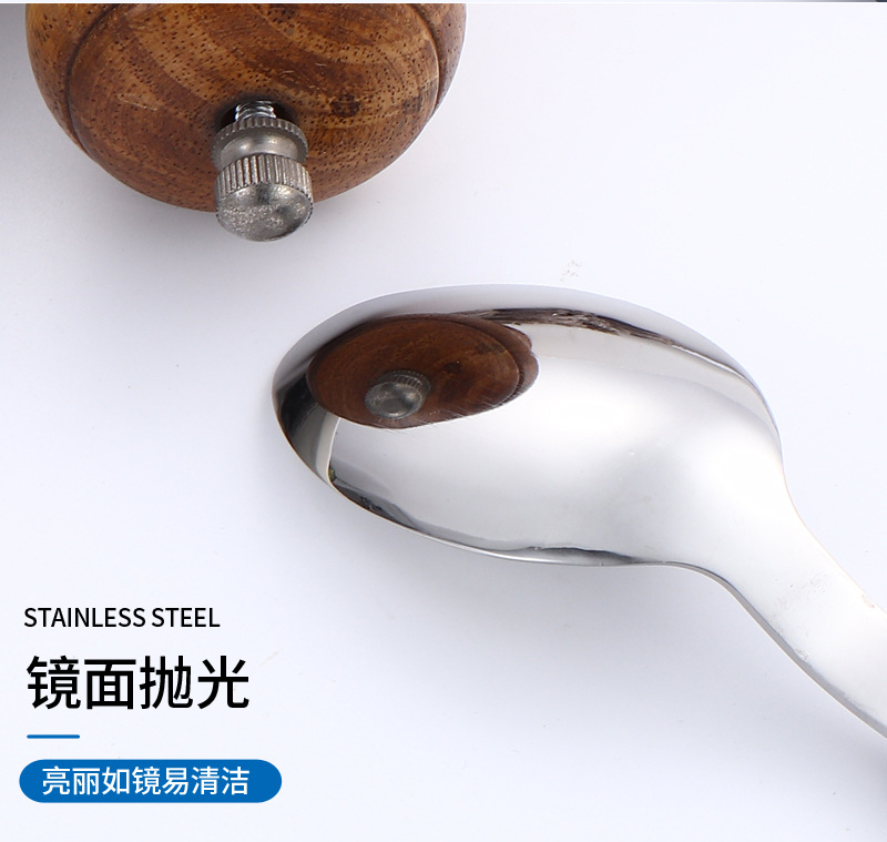 跨境不锈钢夹柄刀叉勺柳钉夹柄餐具西餐具西餐牛排刀叉勺酒店餐具详情14