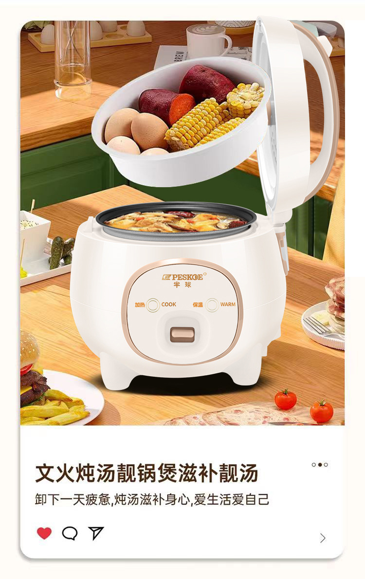 正半球电饭煲家用正品迷你1.6L机械一键煮饭小型蒸煮电饭锅2-3人详情6