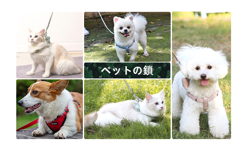 新品反光宠物背带牵引绳狗狗小型犬防爆冲防丢不勒手遛狗绳挂绳详情3