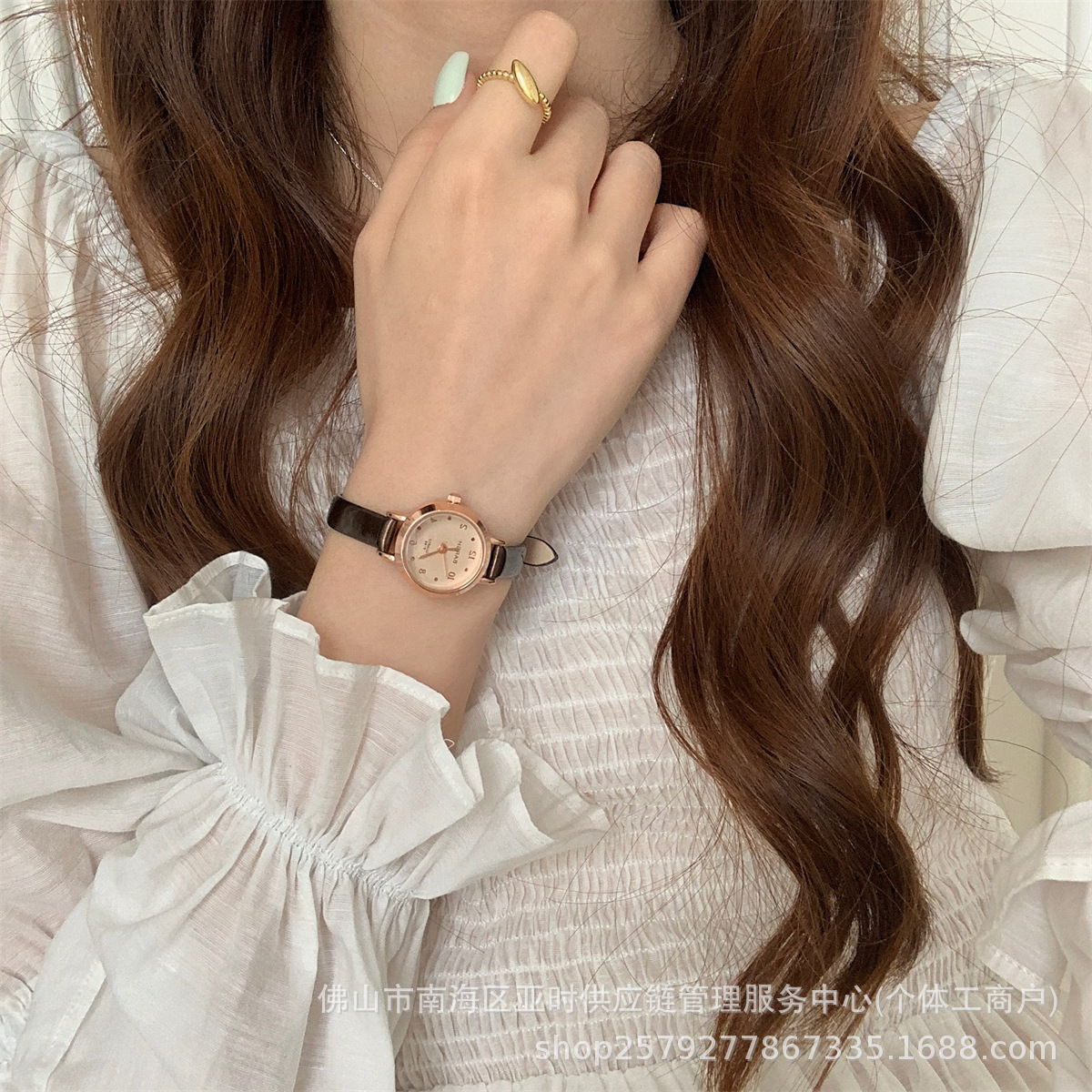 网红小众法式小表盘细带手表女学生文艺小清新女表石英表直播爆款详情22