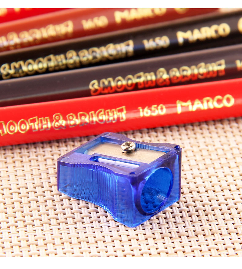 跨境MARCO马可彩铅24色儿童彩色铅笔美术绘画三角杆填色涂色铅笔详情8