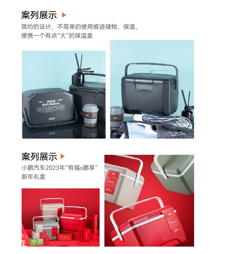 企业节日定制6L实用保温箱端午中秋员工礼物塑料冷藏保鲜包装冰盒详情15
