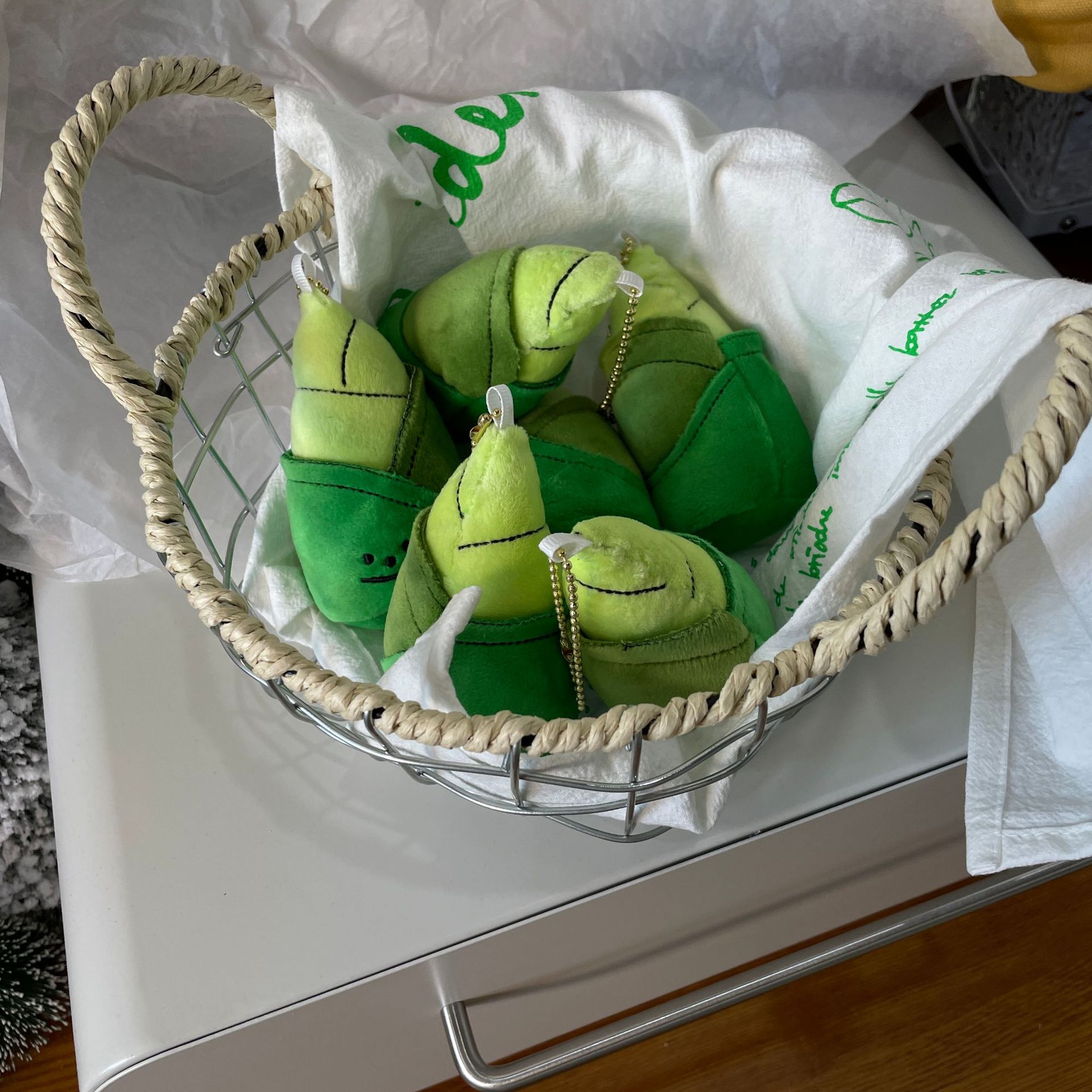 创意卡通可爱萌蔬菜竹笋小挂件毛绒公仔包包挂饰钥匙扣玩偶GJ225详情4