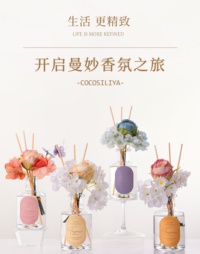 栀子花香薰精油家用伴手礼室内持久无火香薰便携卧室香氛卫生间详情2