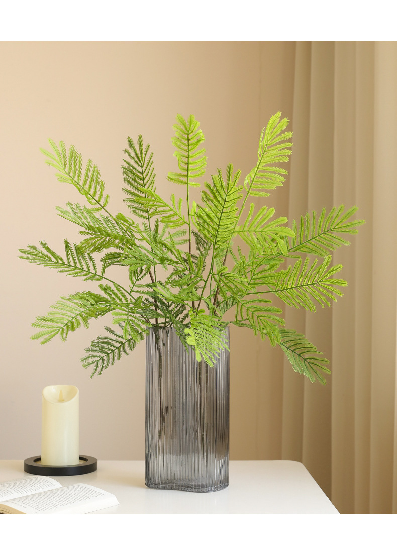 仿真绿植单枝塑料含羞草森系家居玄关花艺造景插花摆件人造绿植详情20