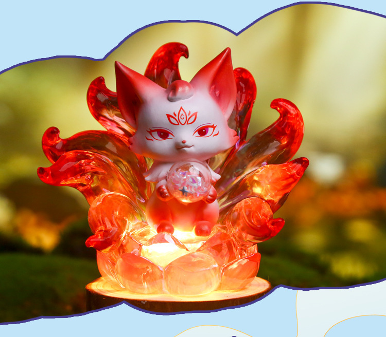 国潮古风手办山海狐缘盲盒桌面创意工艺品潮玩手办摆件批发详情11