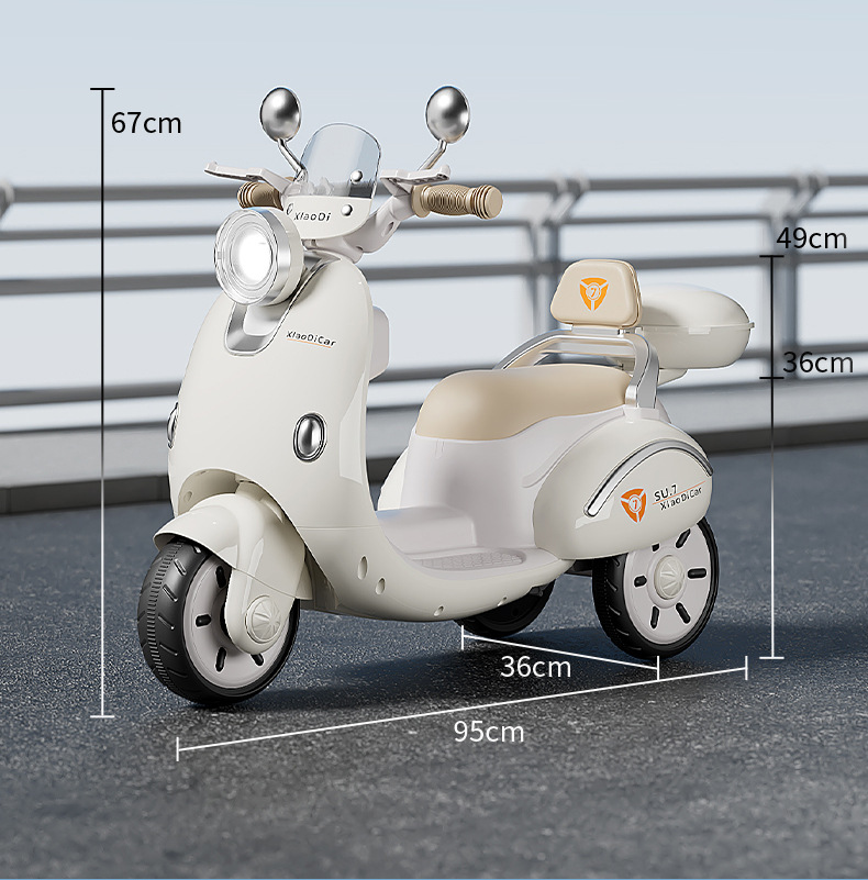 儿童电动摩托车男女孩宝宝三轮车电瓶车遥控充电可坐人小孩玩具车详情25