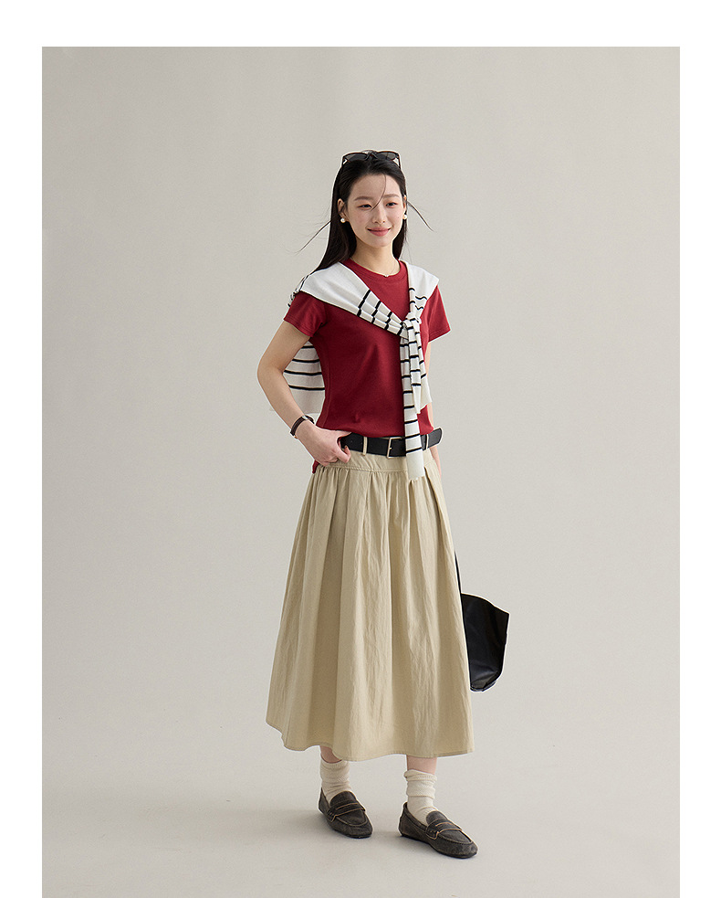 【 Blockbuster B: Super Comfortable Double-collar T-shirt with Upgraded Fabric 】 Spring short-sleeved T-shirt pic 70