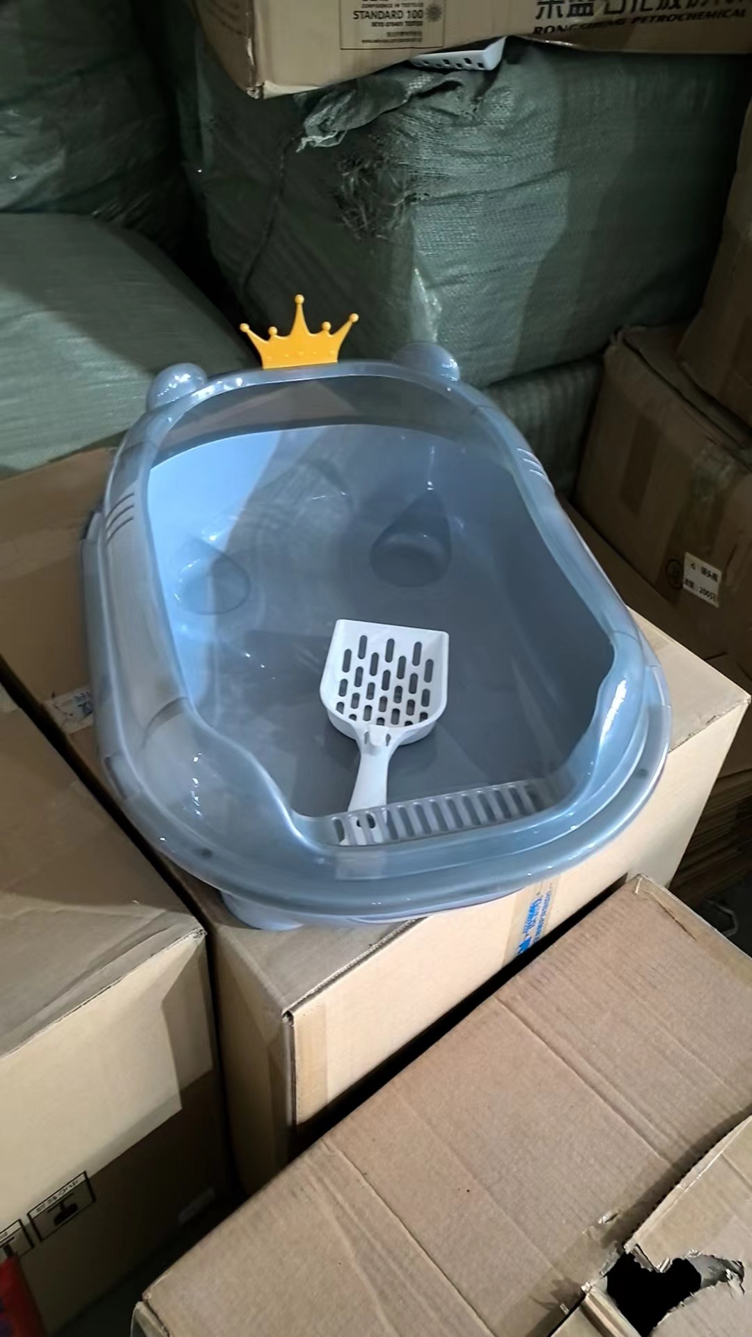 皇冠猫砂盆超大号全半封闭式猫厕所防外溅猫砂屎盆猫沙盆猫咪用品详情17