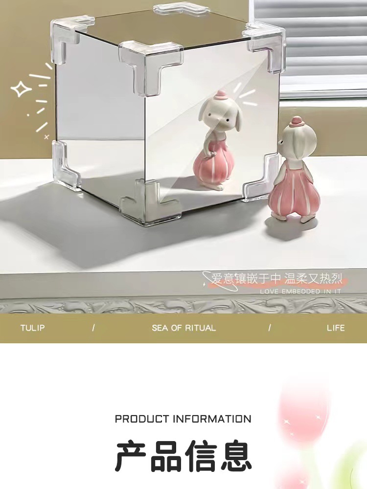 郁金香花海魔方小夜灯手工diy自制材料包七夕礼物送女友情侣礼物详情4