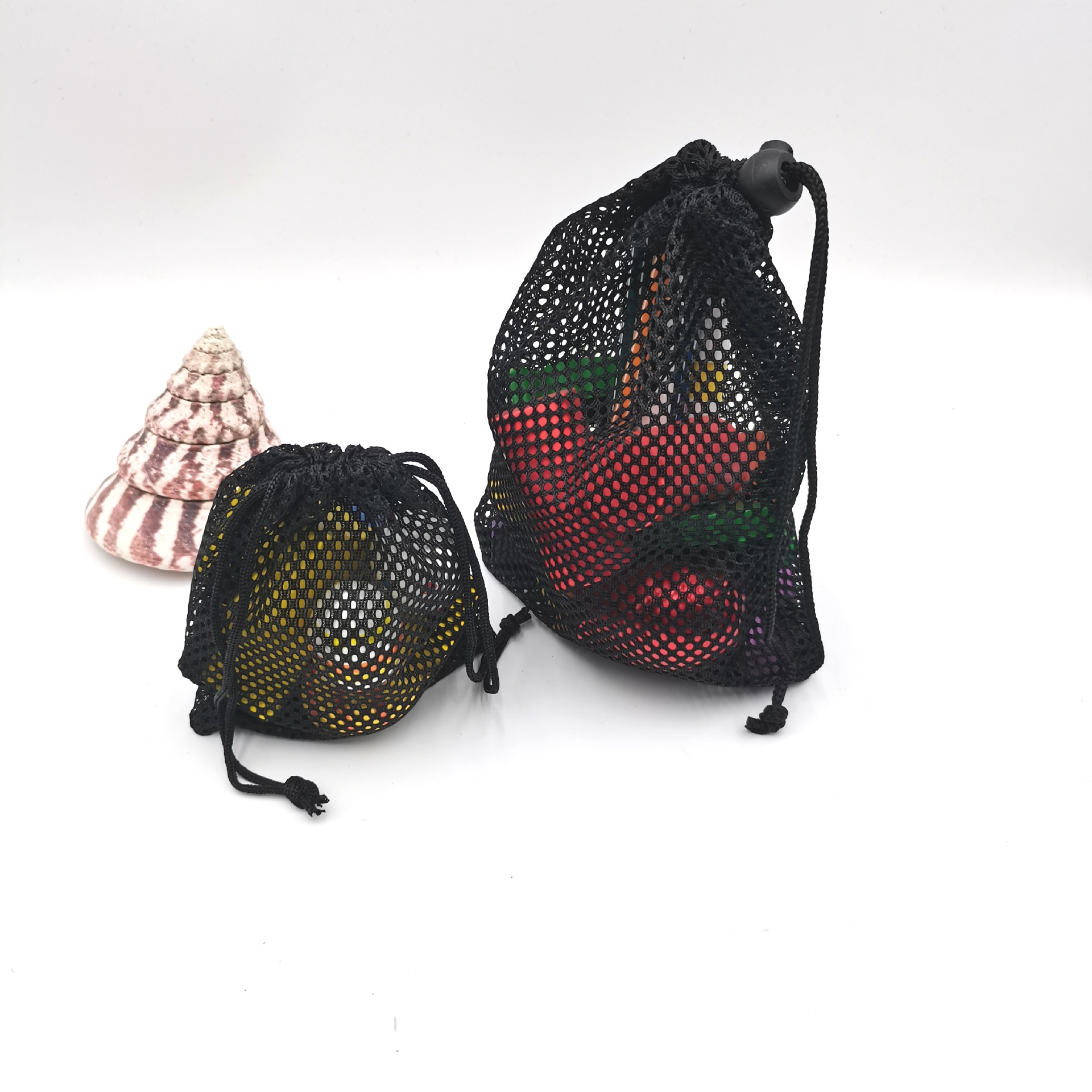 Breathable and quick-drying basketball net drawstring pocket, sports racket closing net pocket, folding ball game drawstring storage bag pic 6