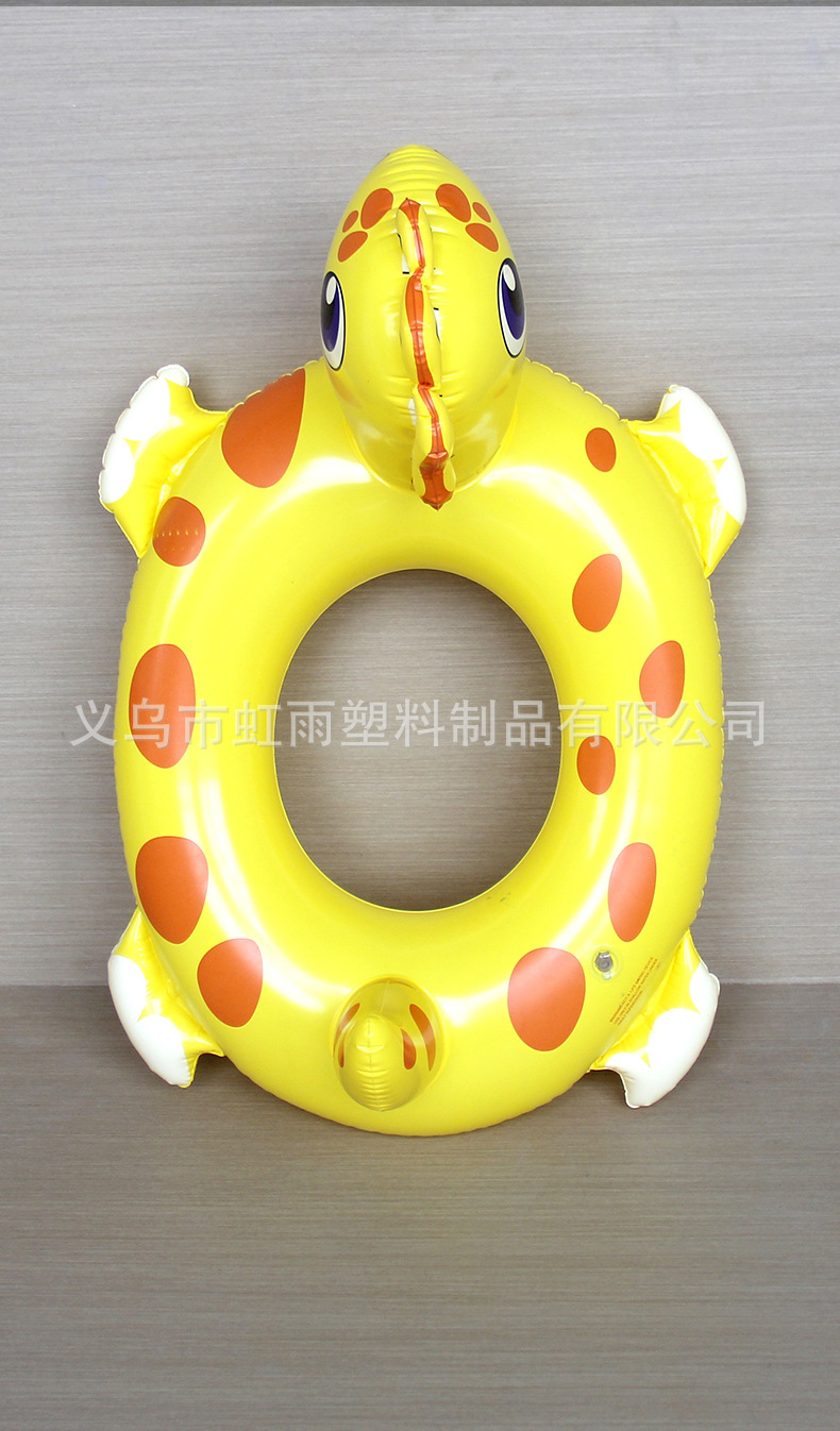 新品加厚小黄龙儿童游泳圈PVC充气卡通游泳坐圈动物造型恐龙座圈详情8