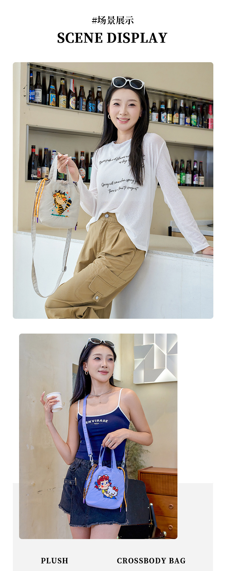 A new Korean summer stylish hand-held crossbody phone bag, waterproof casual fabric bag, lightweight, simple and versatile single-shoulder bag pic 7