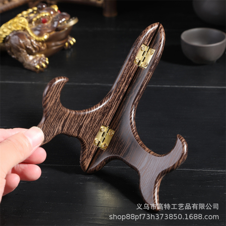 普洱茶架子茶饼架展示架仿实木茶托架置物架茶叶架托支架茶具配件详情15