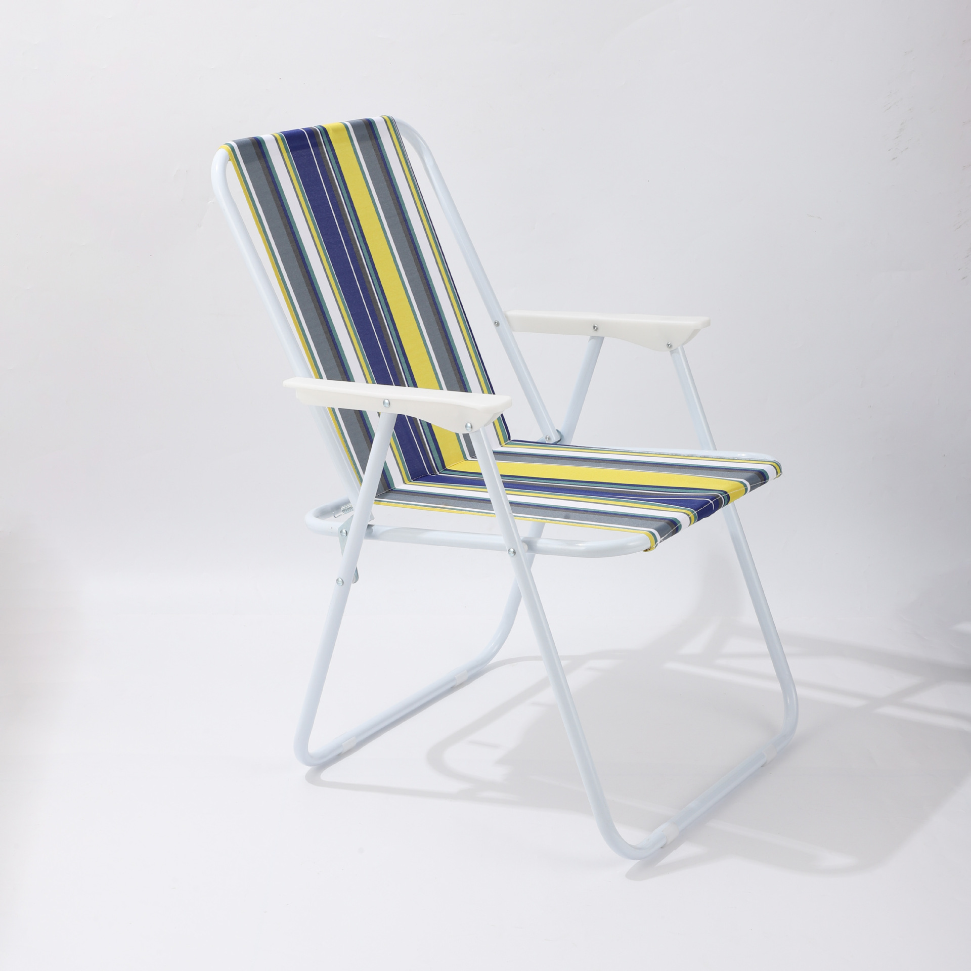 户外野营折叠沙滩椅室内休闲弹簧椅夜市摆摊专用休闲椅多色可定详情3