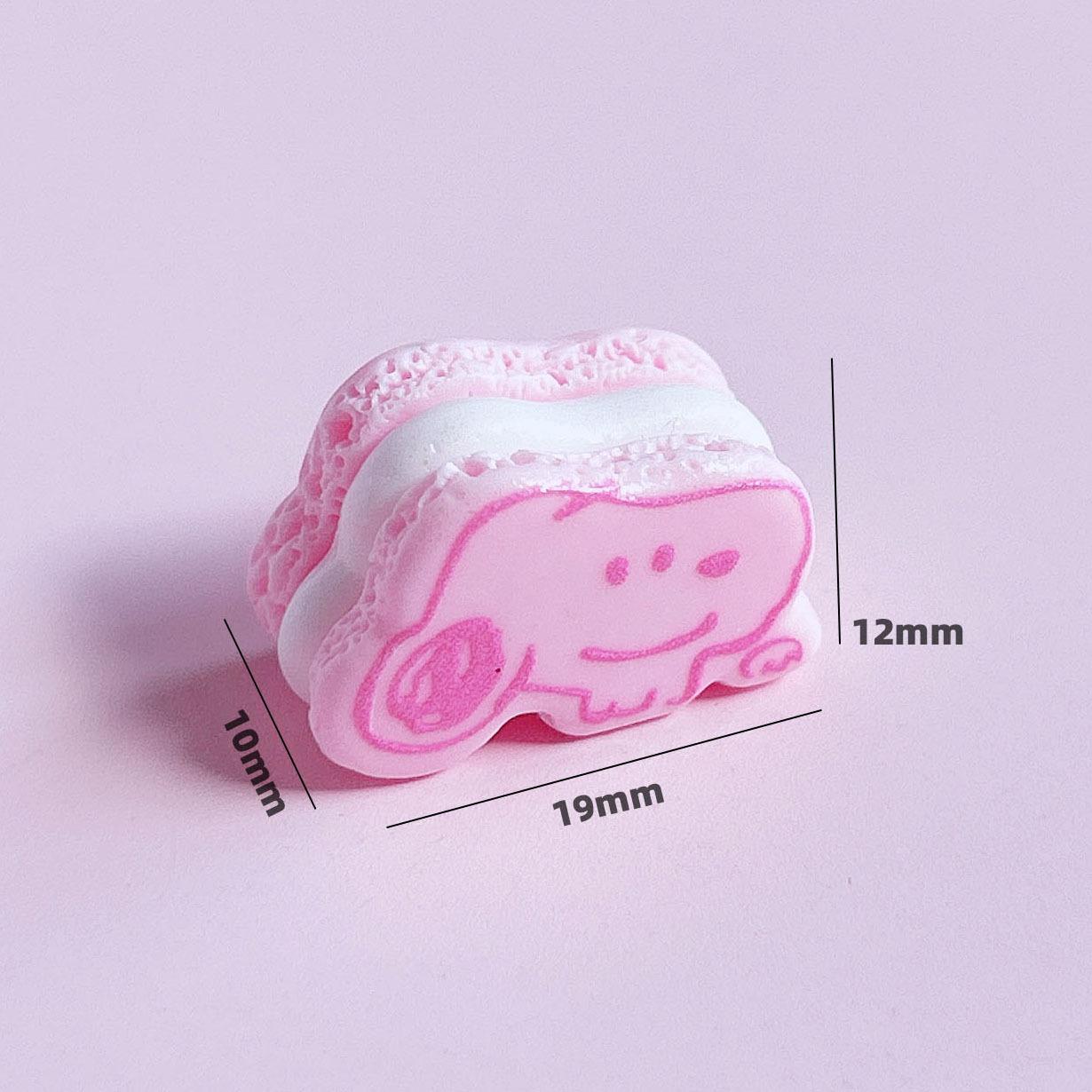 Trendy cartoon sandwich cookies, food toys, decorations, diy pendants, accessories, hair ornaments, handmade cream phone case stickers pic 18