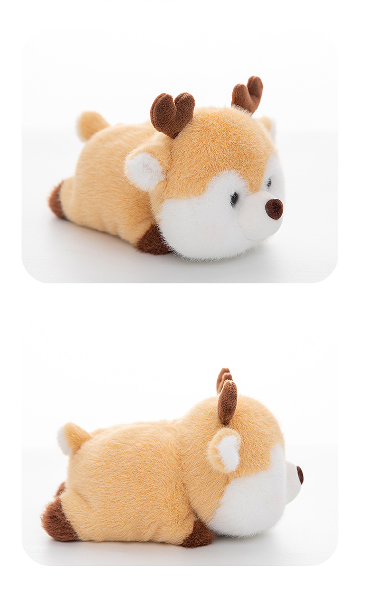 Cute and chubby face, cow plush toy, children's sleeping panda pillow, deer desk, wedding shower and spray pic 23