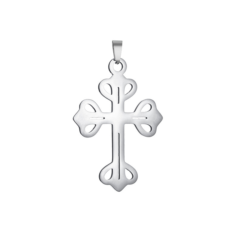Half-price clearance sale of 36-style cross pendant and stainless steel cross necklace from the source factory for wholesale in stock pic 9