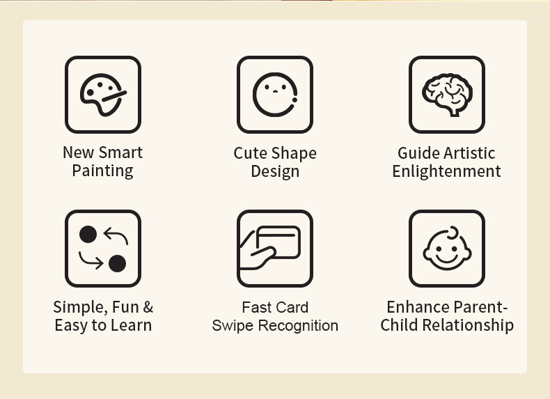 亚马逊爆款益智儿童绘画机器人 儿童玩具3-6岁环保材质智能早教机详情2