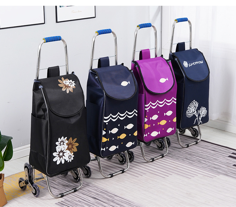 爬楼买菜小拉车三轮菜市场超市买家折叠购物车老人便捷折叠小推车详情25