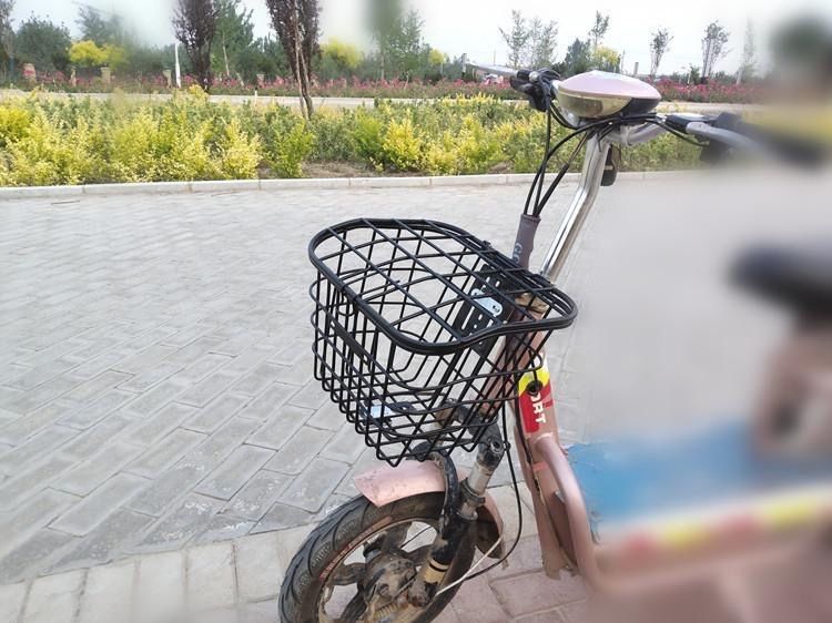 批发电动车前置车筐通用自行车配件车篮子大容量置物前后车篓通用详情15