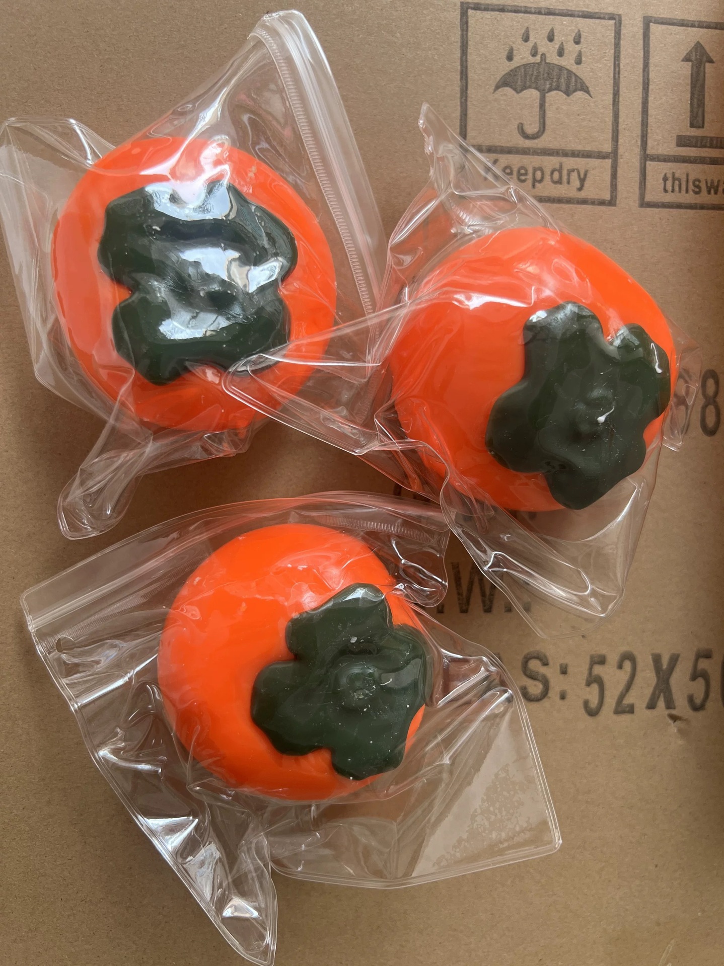 创意仿真水果柿子流体捏捏乐慢回弹发泄解压玩具食玩捏捏减压神器详情3