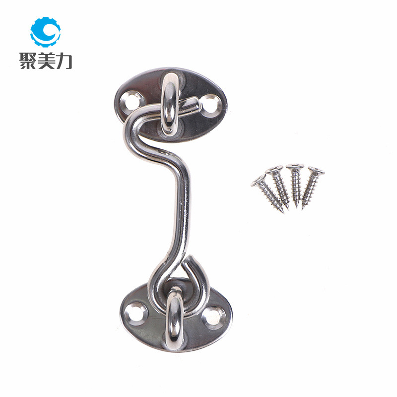 加厚不锈钢风钩黑色老式窗钩配件门窗挂钩扎钩搭钩风勾详情5