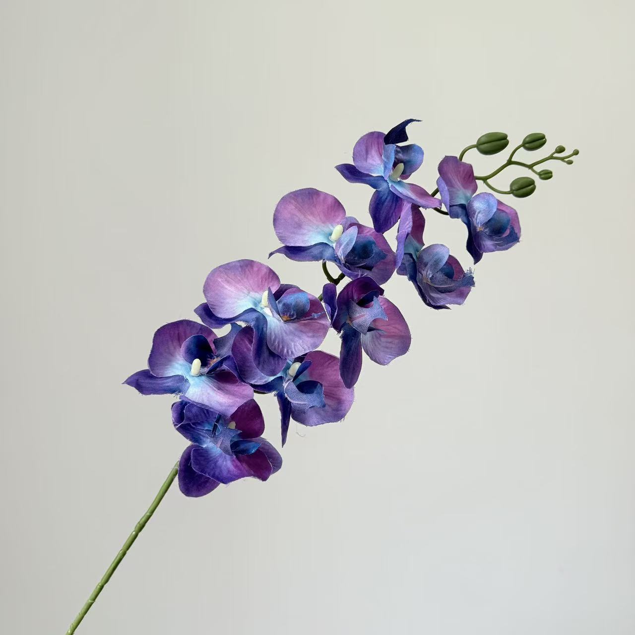 9头蝴蝶兰仿真花手感高级感逼真假花兰花艺场景布置酒店婚庆用花详情24