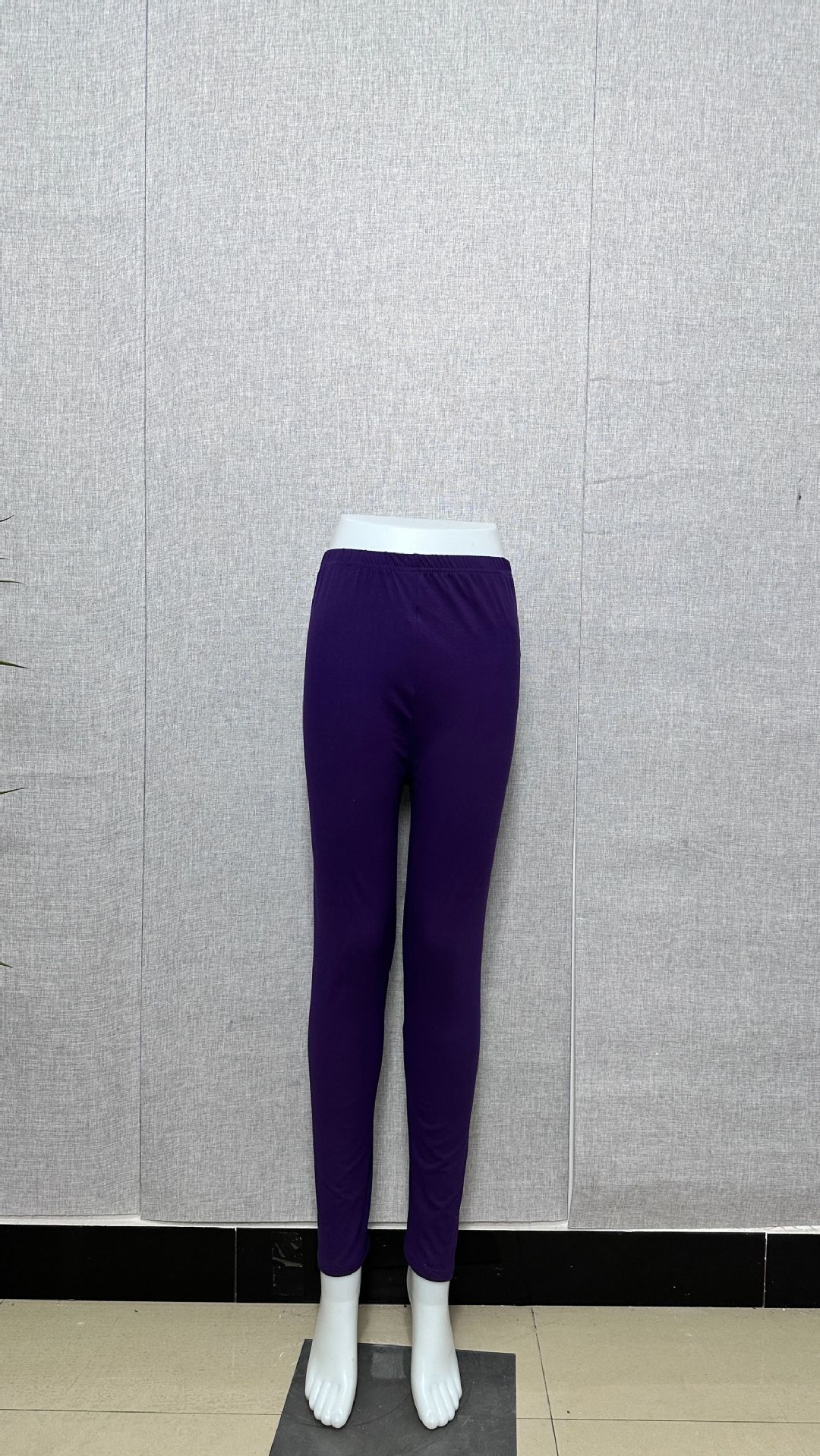 欧美外贸跨境批发纯色时尚高弹紧身裤运动健身跑步长裤一体打底裤详情9