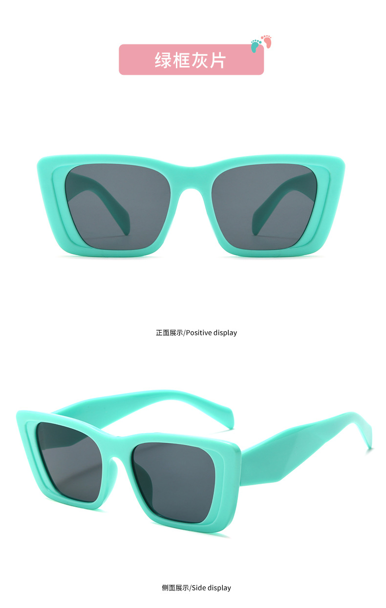 Nuevo estilo europeo y americano caja de niños gafas de sol gafas de protección uv moda hombres y niñas montar pasarela sombra gafas de sol lote pic 13