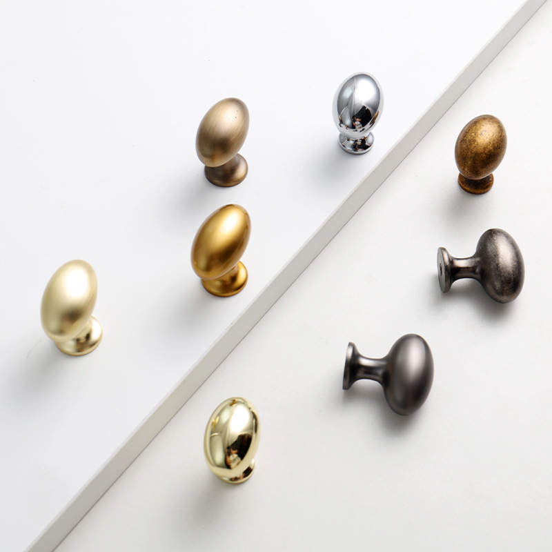 Factory direct sales of French high-end light luxury multi-color wardrobe handles, silver furniture drawers, cabinet doors, single-hole small handles pic 5
