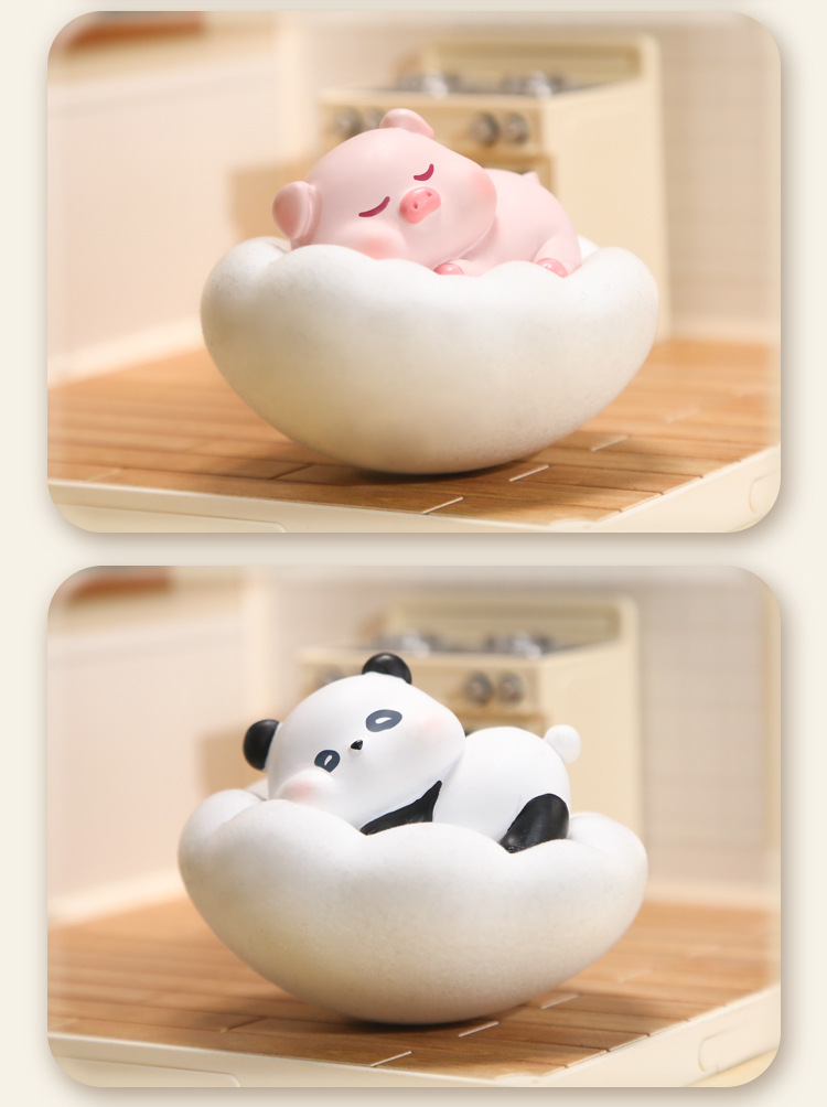 云朵乐园摇摇可爱动物睡觉解压休闲办公室桌面摆件树脂工艺品批发详情11