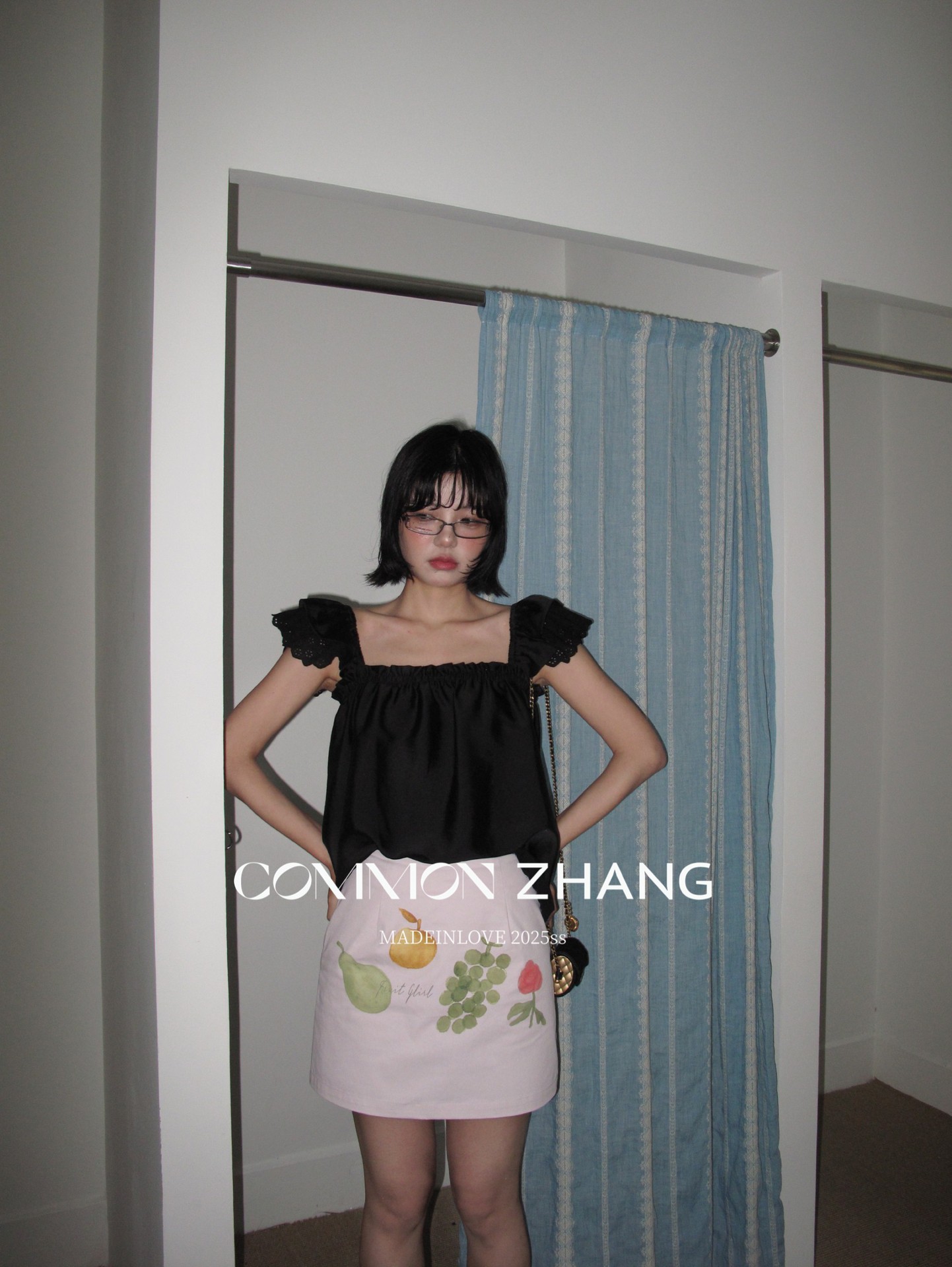 CZ ZHANG Summer Vacation Playful and youthful fruit-printed short skirt, low-waisted and versatile A-line skirt B22578 pic 24