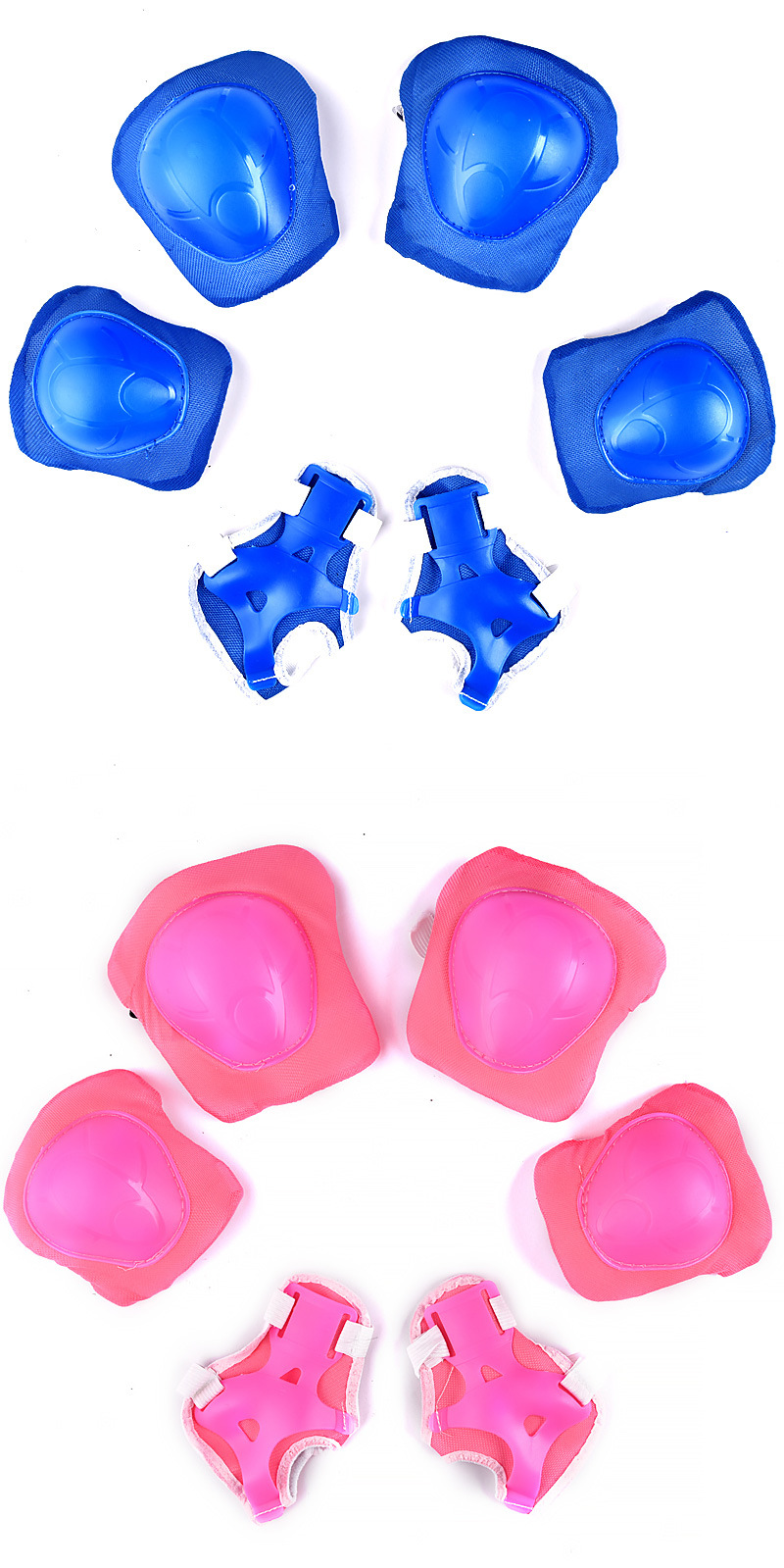 儿童护具6件套装护膝护腕护肘宝宝运动平衡车小孩轮滑溜冰鞋护具详情6