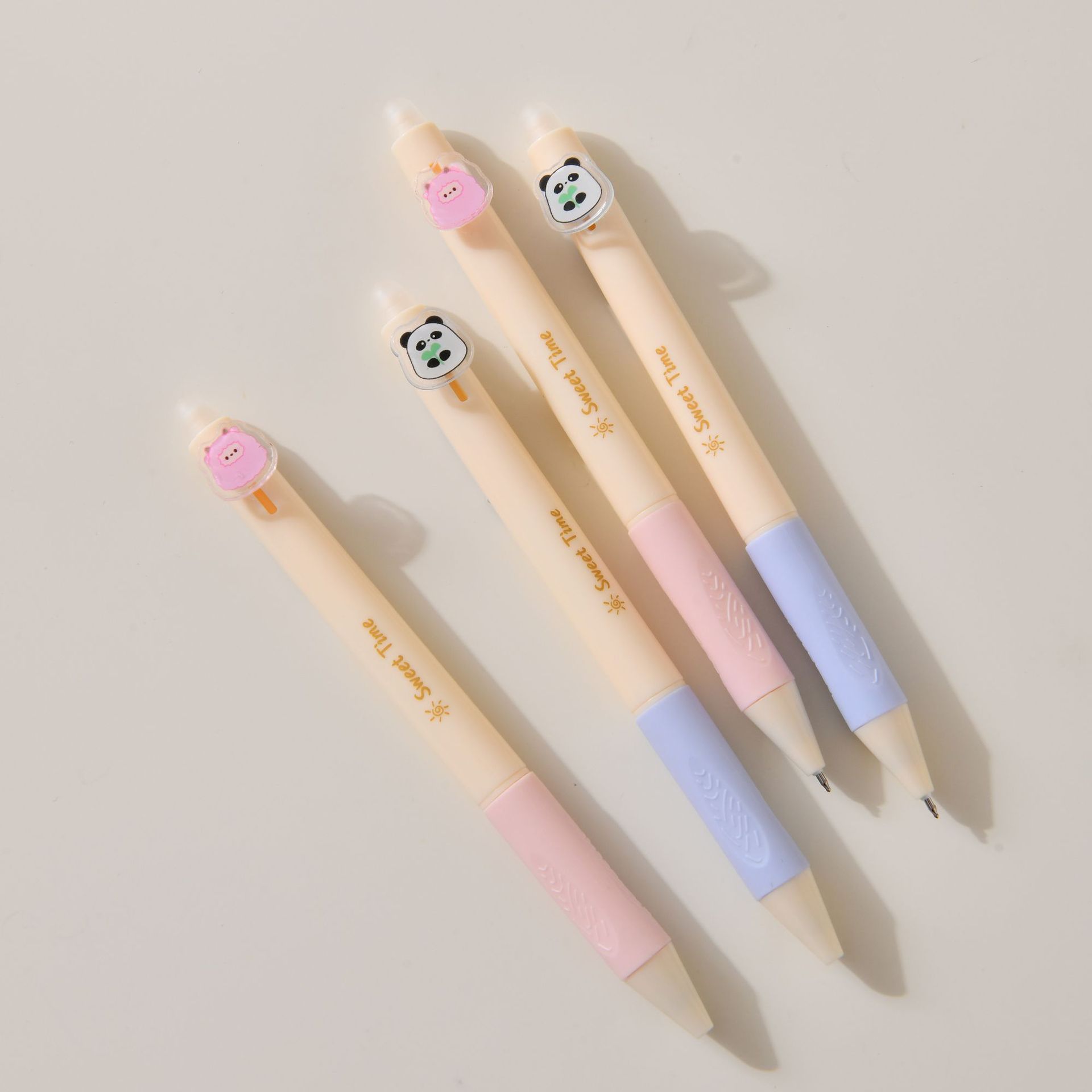 创意熊猫卡通速干可擦笔学生中性笔高颜值办公学习文具贴纸详情14
