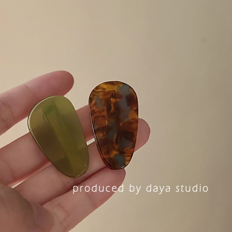 法式又日常 醋酸水滴发夹高级感小众设计气质复古发卡刘海边夹详情14