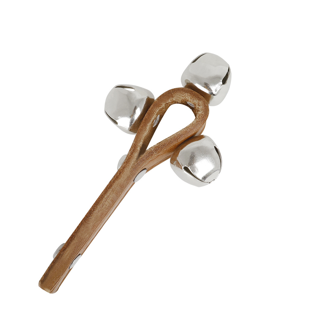 Orff percussion instruments, three-bell leather rattle, three-bell hand rattle, early education and educational toys for kindergarten children, rattle pic 10