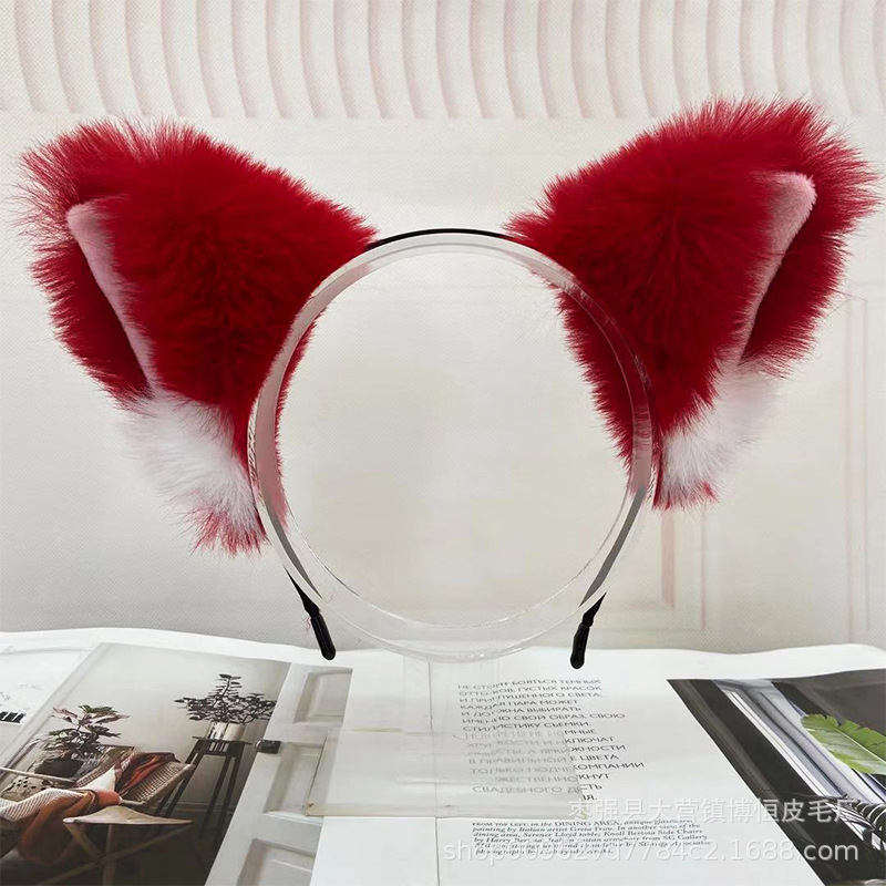 Wholesale of cat ear headbands, plush cat ear maid headbands, 2D cosplay cat ear headbands pic 7
