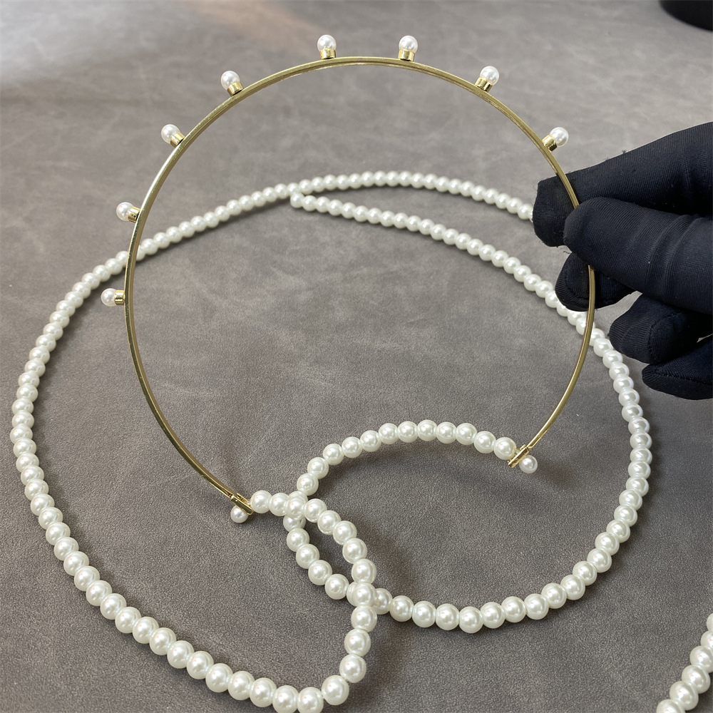 法式复古仙女珍珠流苏链条发箍设计感小众气质发卡森系超仙头饰女详情4