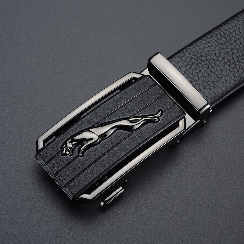 皮带男士头层纹牛皮合金自动扣真皮腰带高级感百搭裤腰带批发现货详情2