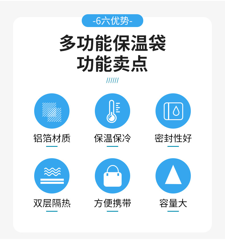 无纺布袋覆膜餐饮外卖保温袋包装袋打包手提铝箔奶茶烧烤批发定制详情14